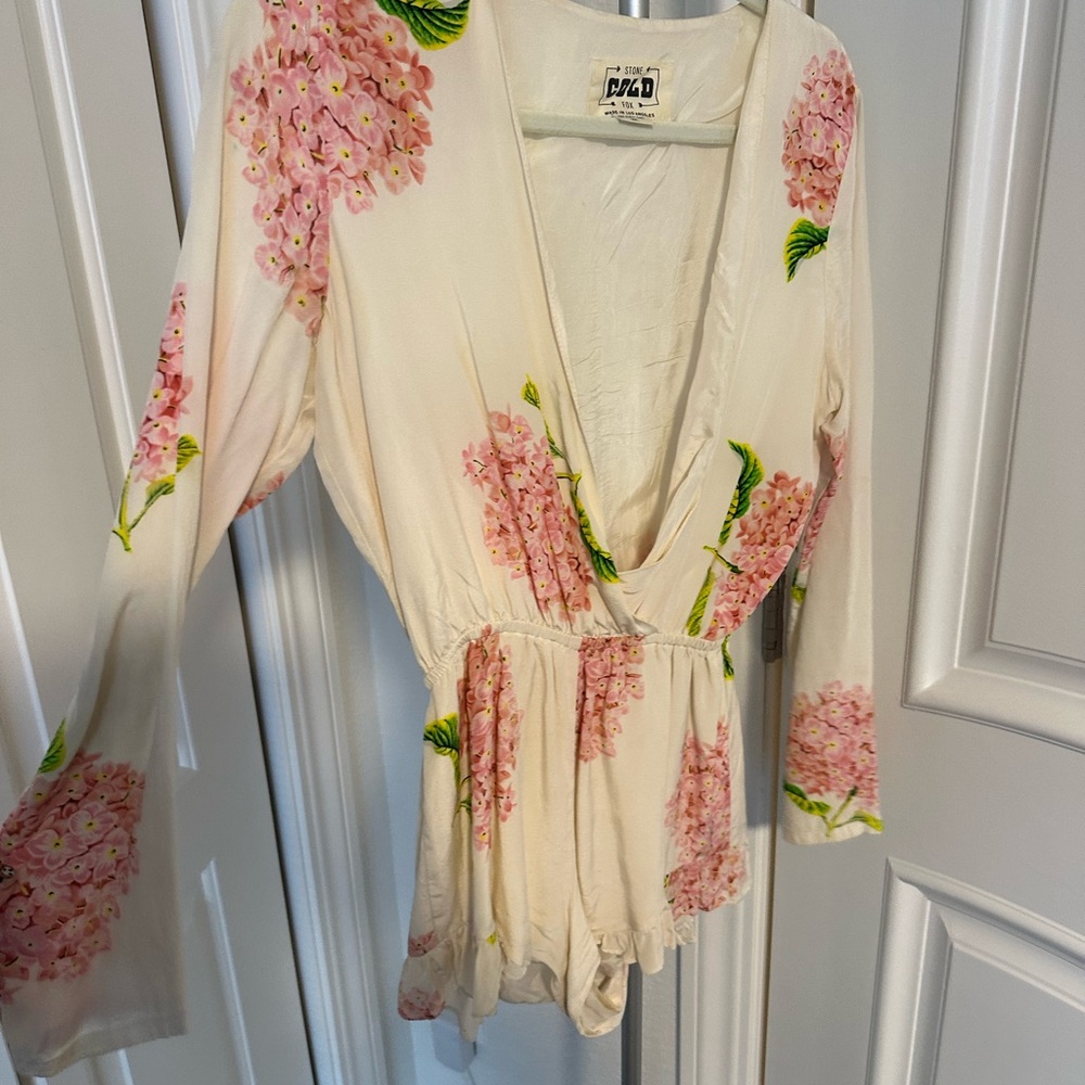 Floral Long Sleeve Romper